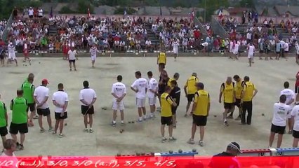 Première partie D1, 2ème phase, France Quadrette, Sport Boules, Chambéry 2014