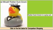 Reports Best Rubber Duck Groom in a gray suit