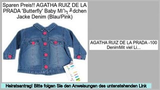 Online Shopping AGATHA RUIZ DE LA PRADA 'Butterfly' Baby M�dchen Jacke Denim (Blau/Pink)