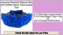 Cheap Deals Buenos Ninos Girl's Chiffon Dance Tutus Leopard Tutu