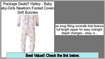 Cheap Deals Hatley - Baby Baby-Girls Newborn Footed Coverall Soft Bunnies