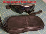 Leather Eyeglass Holder - Eyeglass Case Review - Fits my wrap around biking glasses