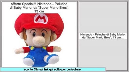 confronto Nintendo - Peluche di Baby Mario; da 'Super Mario Bros'; 13 cm