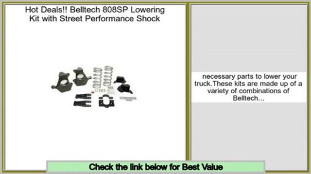 Reports Best Belltech 808SP Lowering Kit with Street Performance Shock