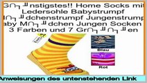 Big Deal Home Socks mit Ledersohle Babystrumpf M�dchenstrumpf Jungenstrumpf Baby M�dchen Jungen Socken in 3 Farben und 7 Gr��en