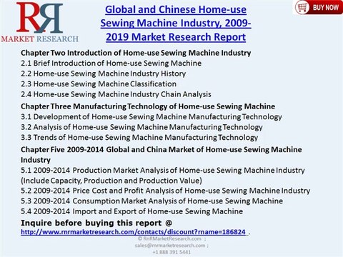 Global and Chinese Home-use Sewing Machine Industry 2019 forecasts