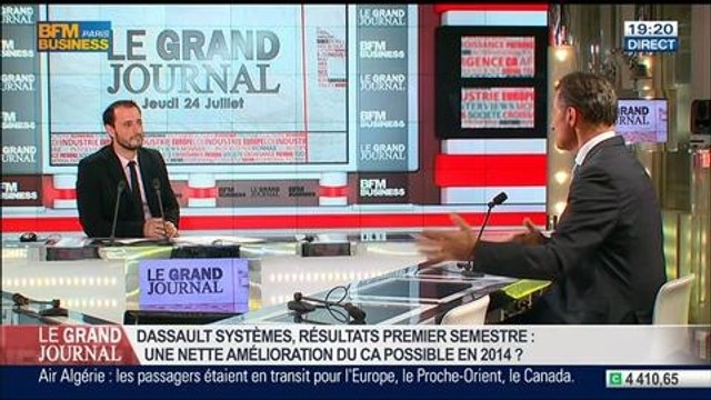 Bernard Charlès, directeur général de Dassault Systèmes, dans Le Grand Journal - 24/07 5/7