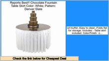 Clearance Chocolate Fountain Table Skirt Color: White; Pattern: Denver Slate