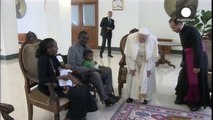 Sudanese mother sentenced to death in Sudan meets the Pope in Rome