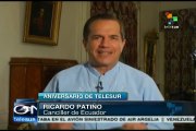 Felicita Ricardo Patiño a teleSUR por su noveno aniversario