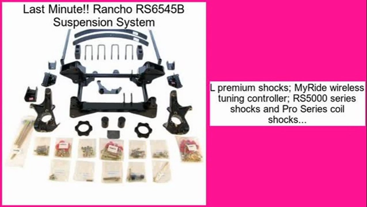 Reviews Best Rancho RS6545B Suspension System