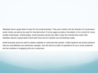Maximizing Online Presence for Small Businesses