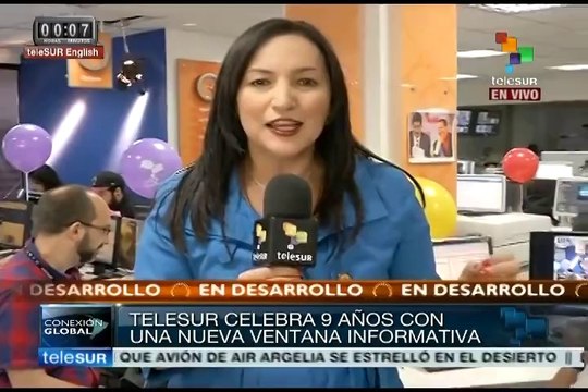 teleSUR celebra 9 años inaugurando su señal en inglés