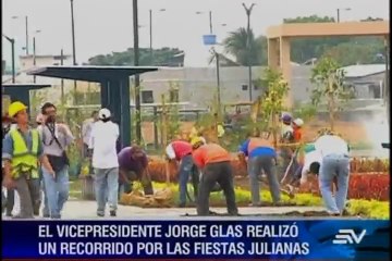 Glas encabeza actos por fiestas de Fundación de Guayaquil
