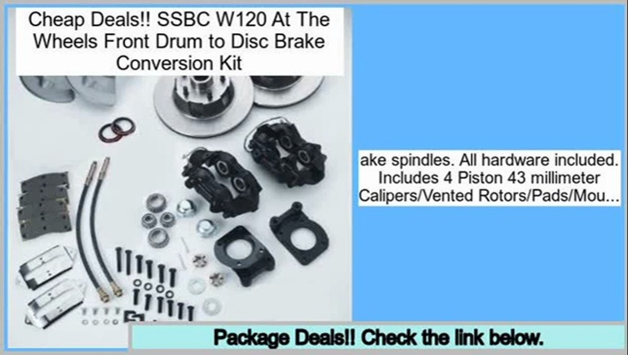 Best Deals SSBC W120 At The Wheels Front Drum to Disc Brake Conversion Kit