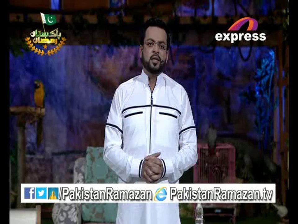 26th Sehri intro Sehar Aamir ke sath in Pakistan Ramazan 25-7-2014 Part 1