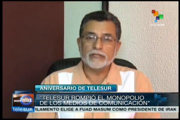 Alicia Bárcena felicita a teleSUR por su noveno aniversario