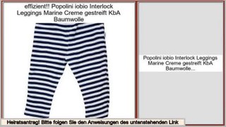 Angebote Online Popolini iobio Interlock Leggings Marine Creme gestreift KbA Baumwolle