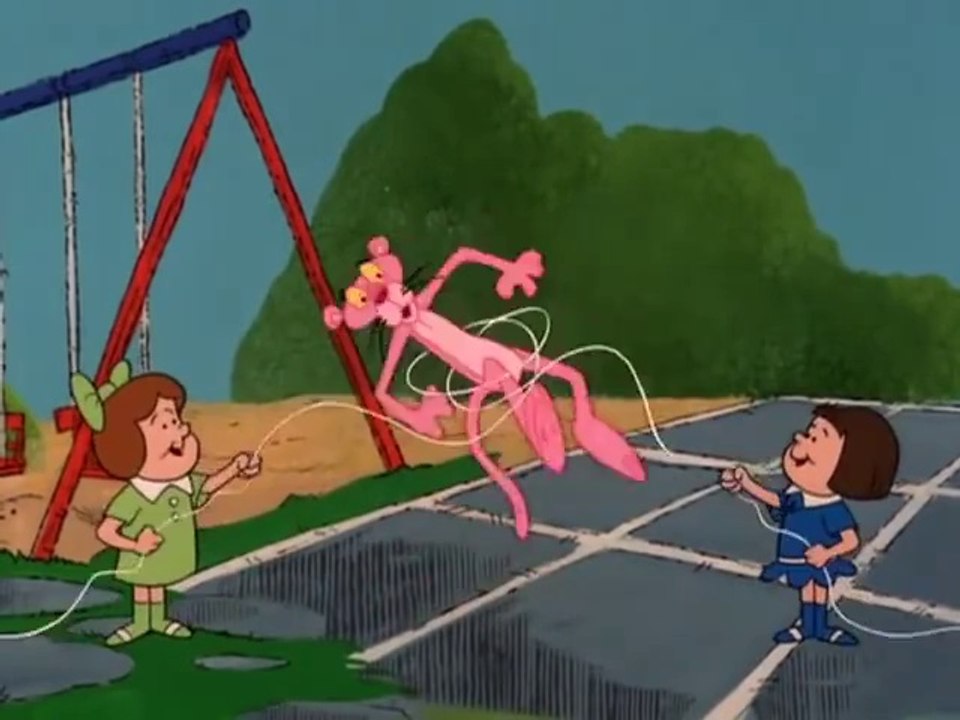 The Pink Panther in _String Along In Pink_ - Animated Cartoon Series