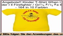 Top-Bewertung Kinder T-Shirt When I older I ll Firefighter / Gr��e 60 - 164 in 10 Farben
