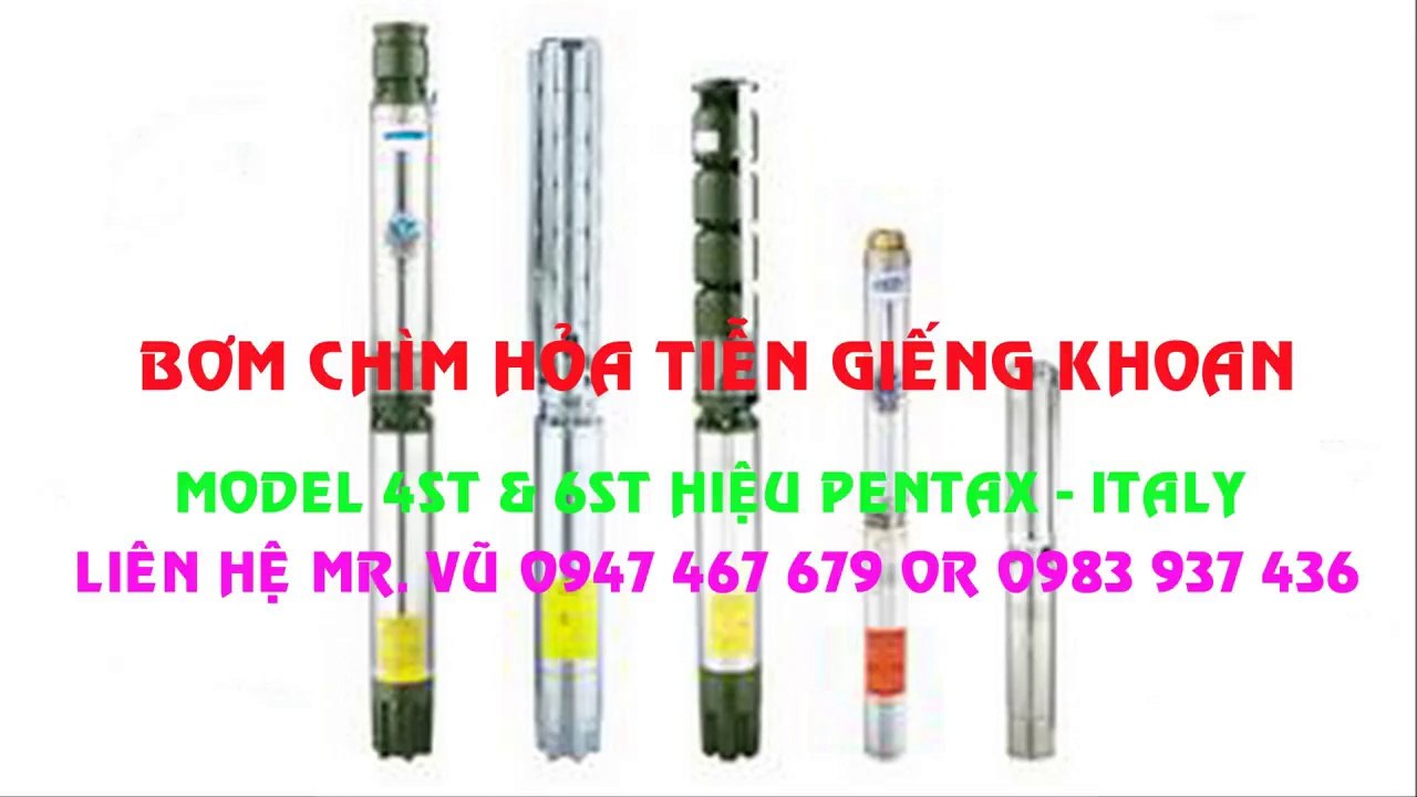 Bơm nước 4(6) inh “inch” italia  (15Hp): 6ST 70-7, bơm giếng khoan “15Hp”(11kw)