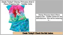 Hot Deals Disney Princess Ariel 2 Piece Pajama Set - Toddler Girls