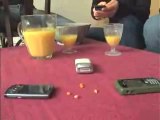 Pop corn with cell phones