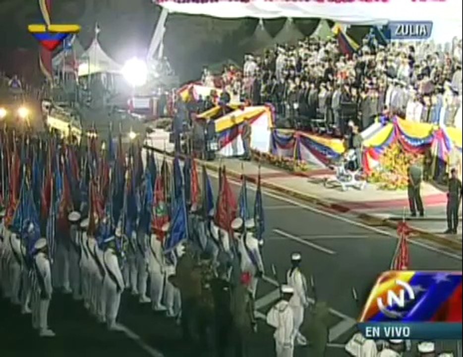 (Vídeo) Jefe de Estado encabezó desfile aeronaval en Maracaibo