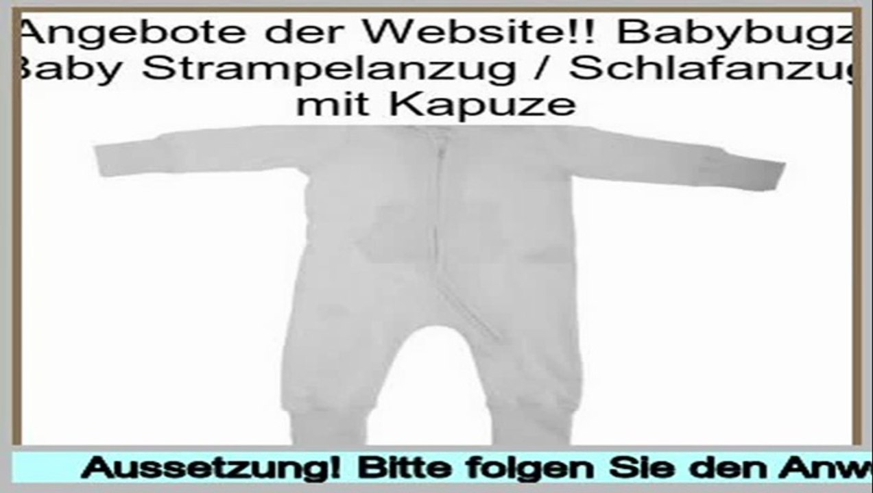 Angebote der Website Babybugz Baby Strampelanzug / Schlafanzug mit Kapuze