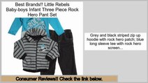 Cheapest Little Rebels Baby-boys Infant Three Piece Rock Hero Pant Set