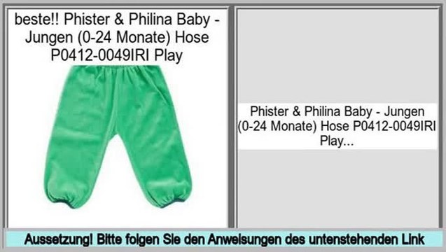 Vergleich Phister & Philina Baby - Jungen (0-24 Monate) Hose P0412-0049IRI Play