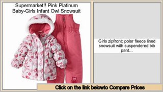 Package Deals Pink Platinum Baby-Girls Infant Owl Snowsuit