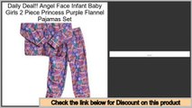 Reports Best Angel Face Infant Baby Girls 2 Piece Princess Purple Flannel Pajamas Set