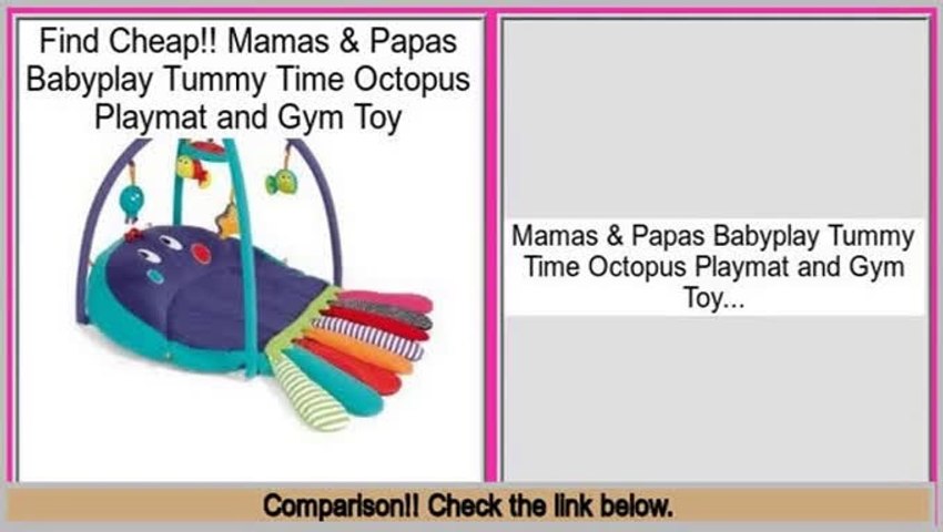 mamas and papas tummy time octopus