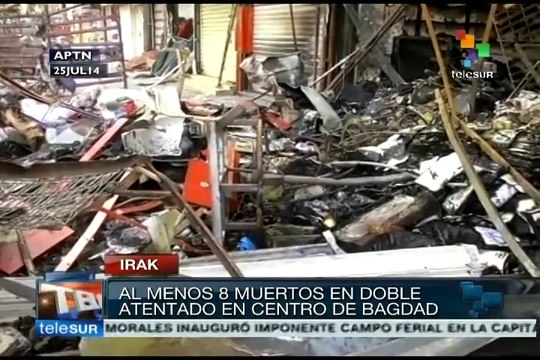 Irak: al menos ocho muertos en doble atentado en Bagdad