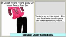 Best Brands Young Hearts Baby-Girls Infant Peace Pant Set