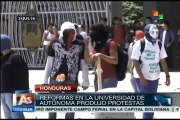 Estudiantes hondureños rechazan reformas universitarias