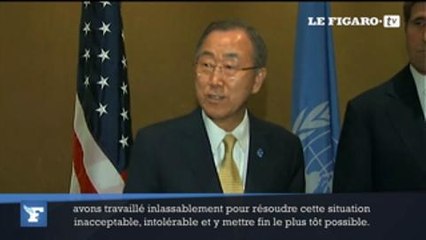 Ban Ki-moon se dit "choqué et consterné" par l'école bombardée à Gaza