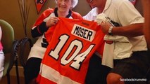 104-Year-Old Hockey Fan Gets Visit From Flyers Legend On Her Birthday