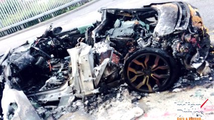 Audi R8 Catches Fire In London !