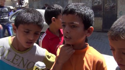 Les rescapés du village de Khouzaa