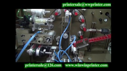 cap top and side stamping ribbon machine