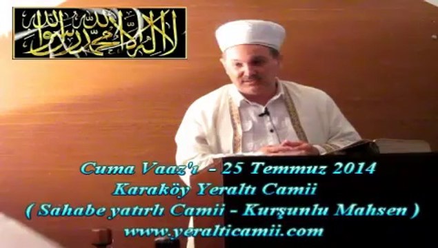 Cuma Vaaz'ı Yeraltı Camii İmam Hatibi / Hafız Ümit AYDIN