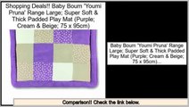 Sale Best Baby Boum 'Youmi Pruna' Range Large; Super Soft & Thick Padded Play Mat (Purple; Cream & Beige; 75 x 95cm)