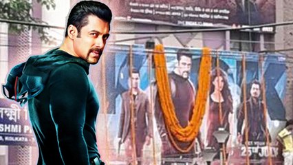 Salman Khan’s fans celebrate Kick with Garlands