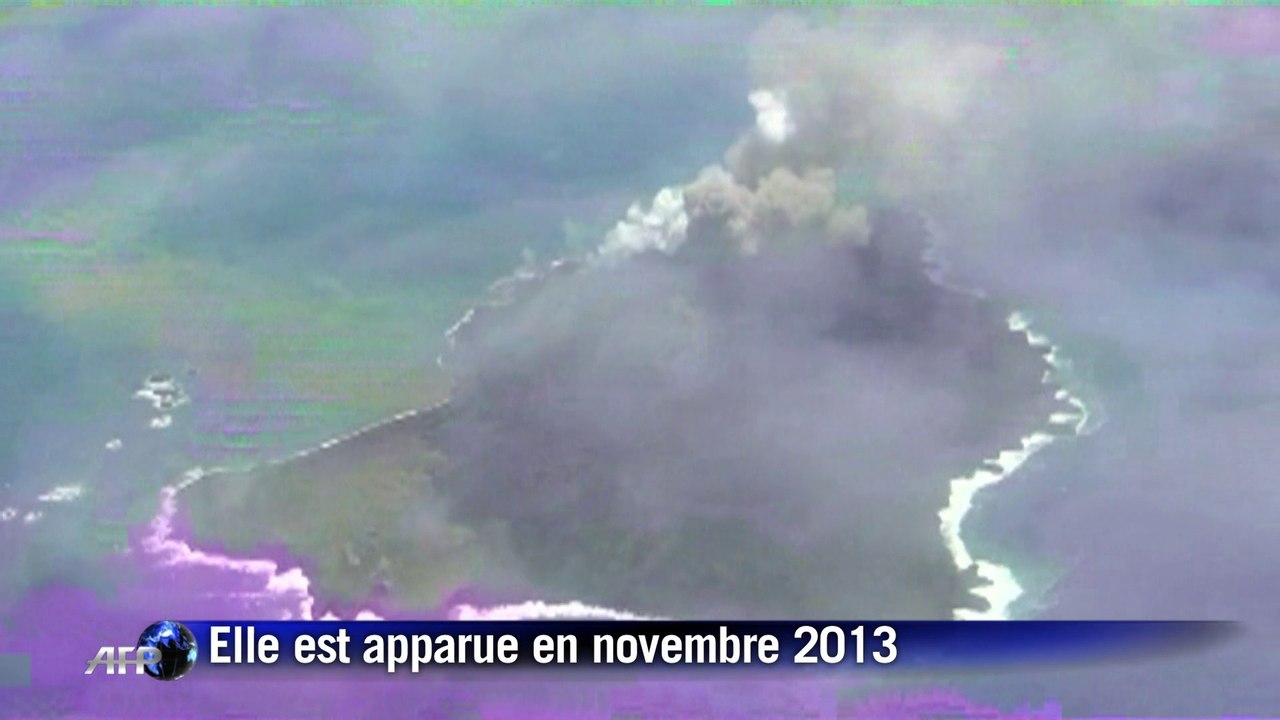 Une île soudainement apparue en novembre dernier à un millier de kilomètres au sud de Tokyo continue de grossir