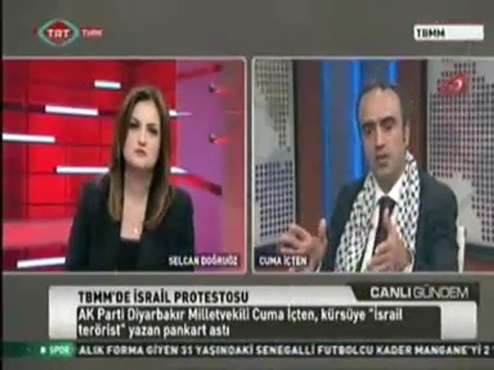 Akparti Diyarbakır Mv Cuma İÇTEN, TRT Türk'de İsrail'in Filistin Topraklarına Saldırısını Yorumladı