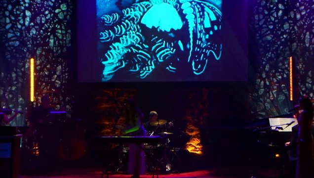 Monarques performance Live Sand animation art bluto