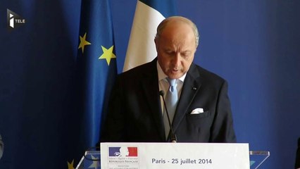 Laurent Fabius : "les condition sur place sont difficiles"
