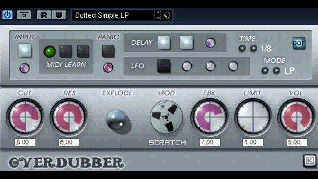 Free VST effect - OverDubber Delay - vstplanet.com